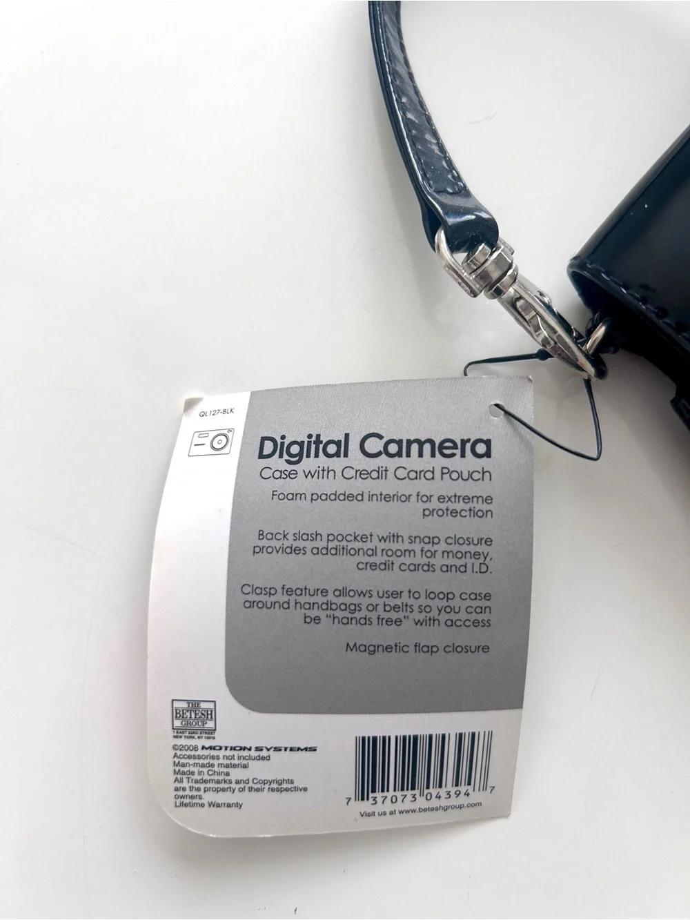 Digital Camera Pouch Wristlet Case With Credit Card Holder NEW Black Y2K